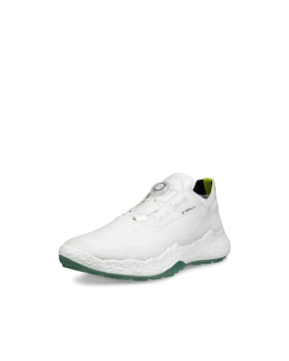 Chaussure de golf imperméable en cuir ECCO® Golf BIOM H5 pour hommes - Blanc - Main