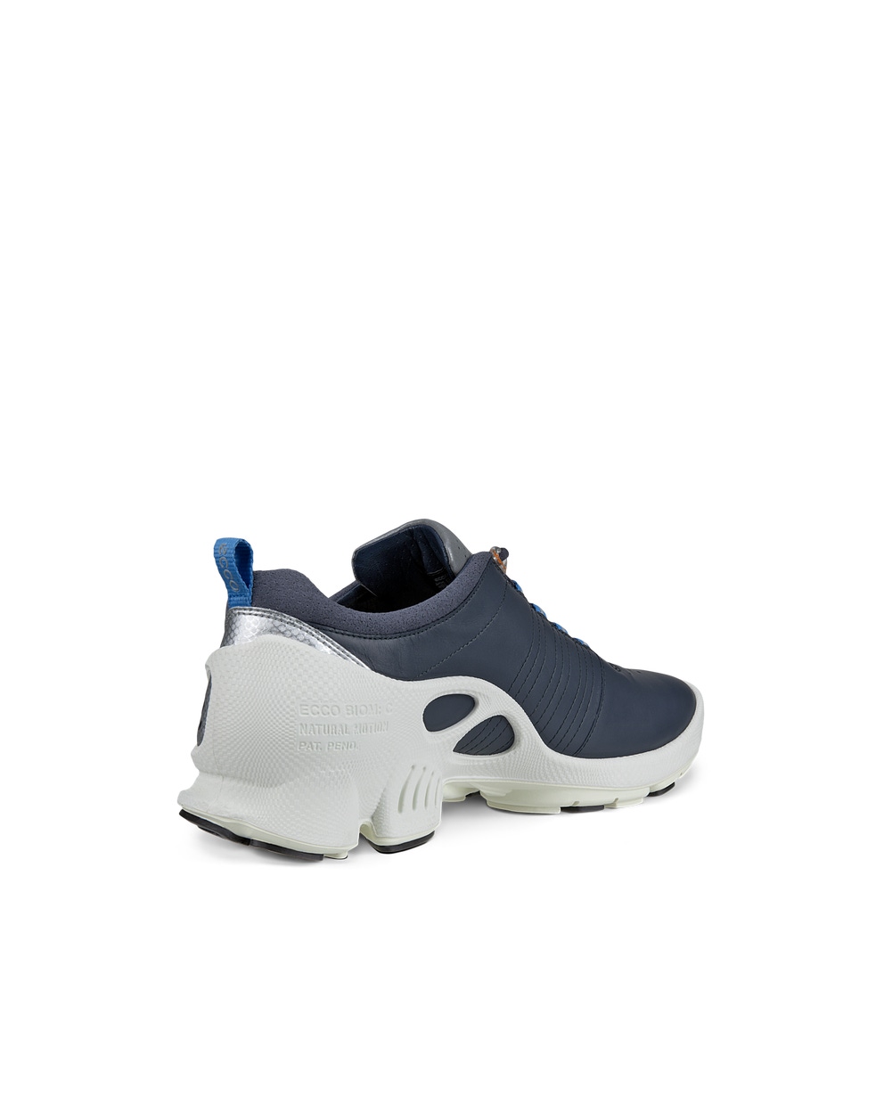 Men's ECCO® Biom C Leather Outdoor Sneaker - Navy - Back