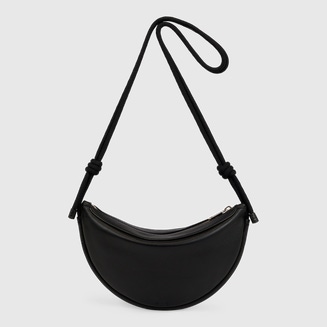 ECCO® Contact Fortune Leather Crossbody Bag - Black - Main