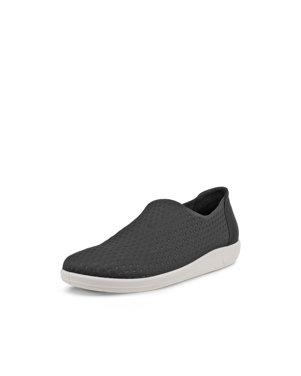 Women's ECCO® Soft 2.0 Textile Slip-On - Black - Main