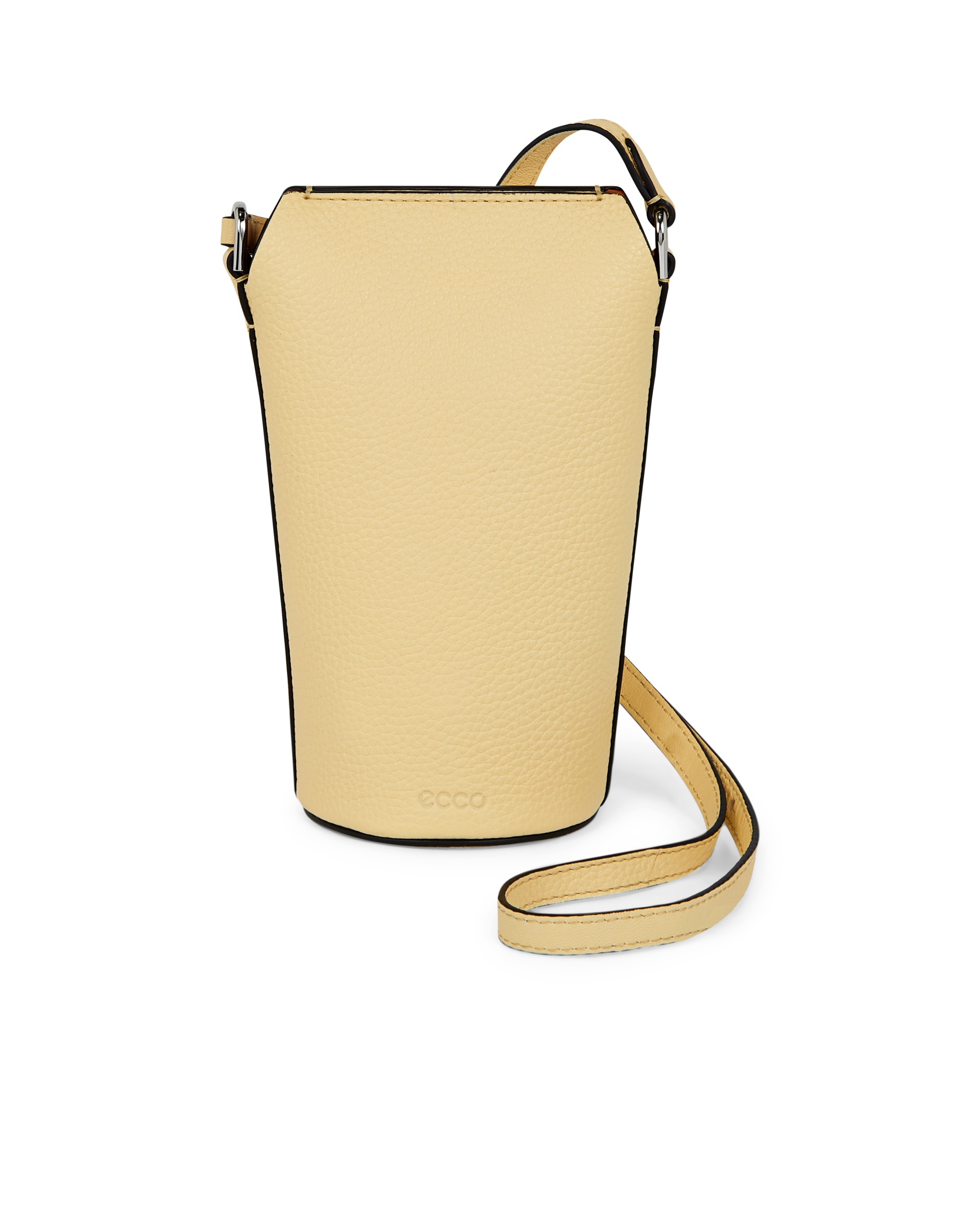 ECCO® Textureblock Pot Leather Crossbody Bag | Black