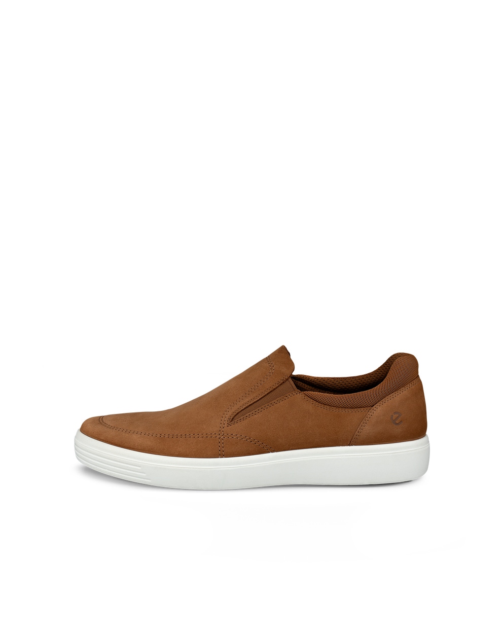 Men's ECCO® Classic Nubuck Slip-On - Brown - Outside