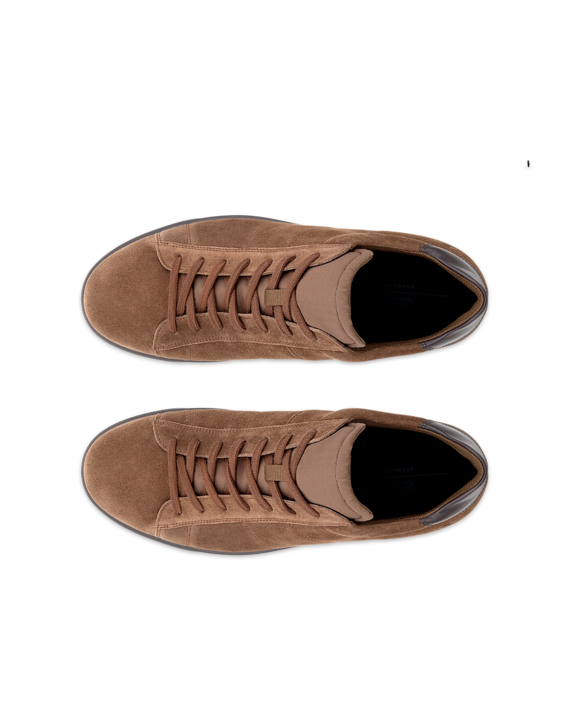 Pánské velurové tenisky ECCO® STREET LITE - Hnědá - Top left pair