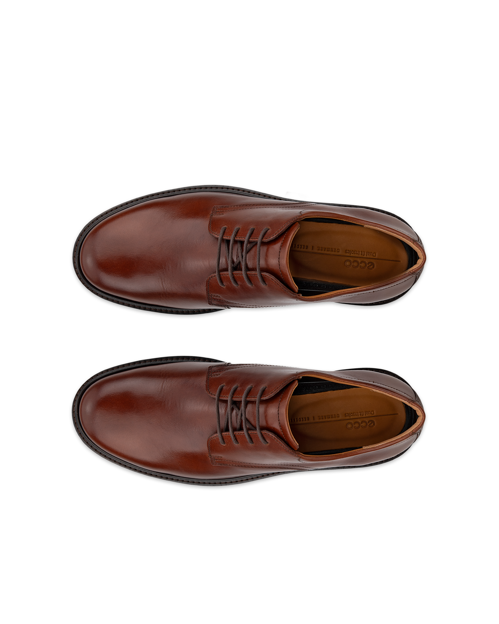 Zapatos Derby de piel ECCO® Metropole London para hombre - Marrón - Top left pair