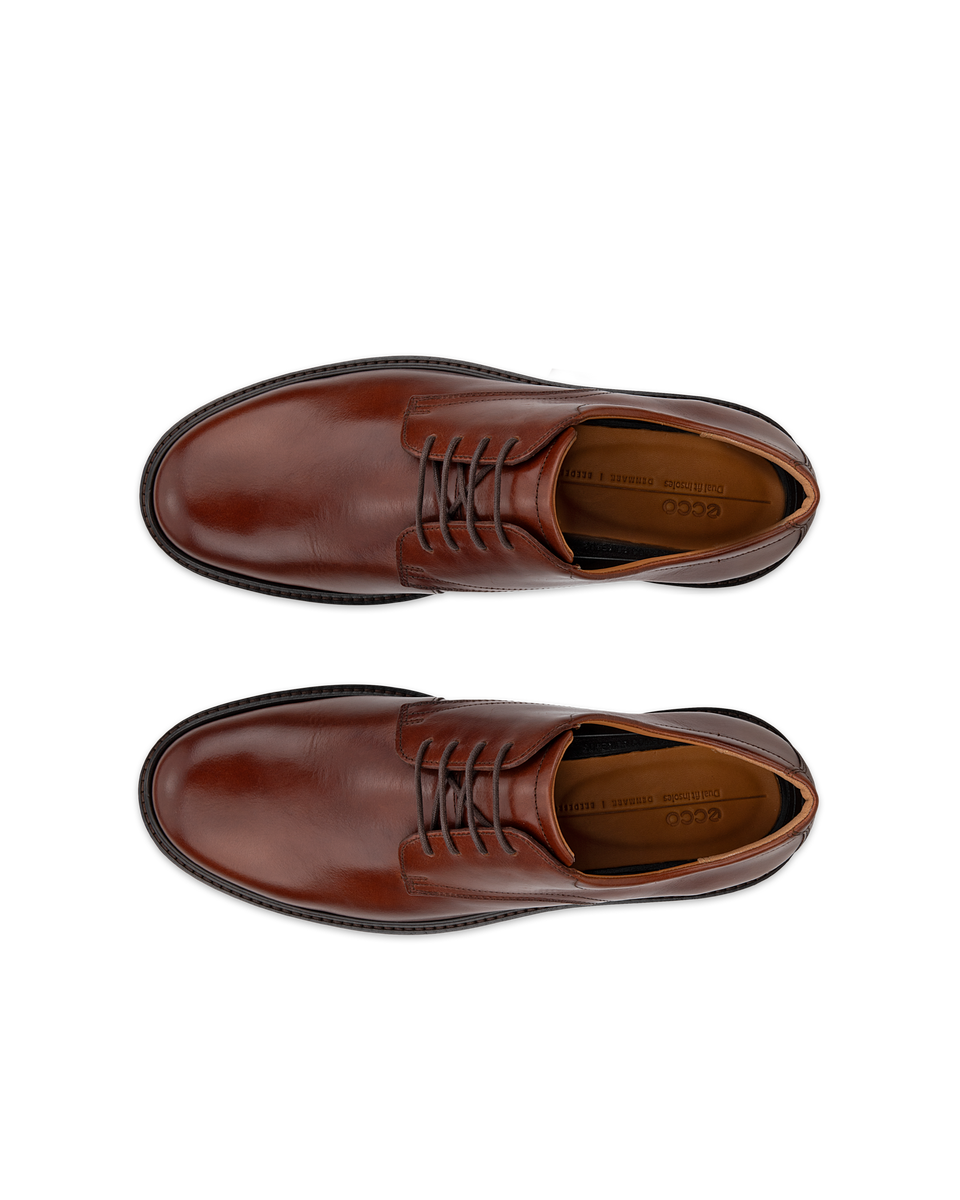 ECCO Men's Metropole London Derby Shoes - Brown - Top left pair
