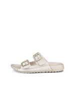 Women's ECCO® Cozmo Leather Two Strap Sandal - Metallics - Outside