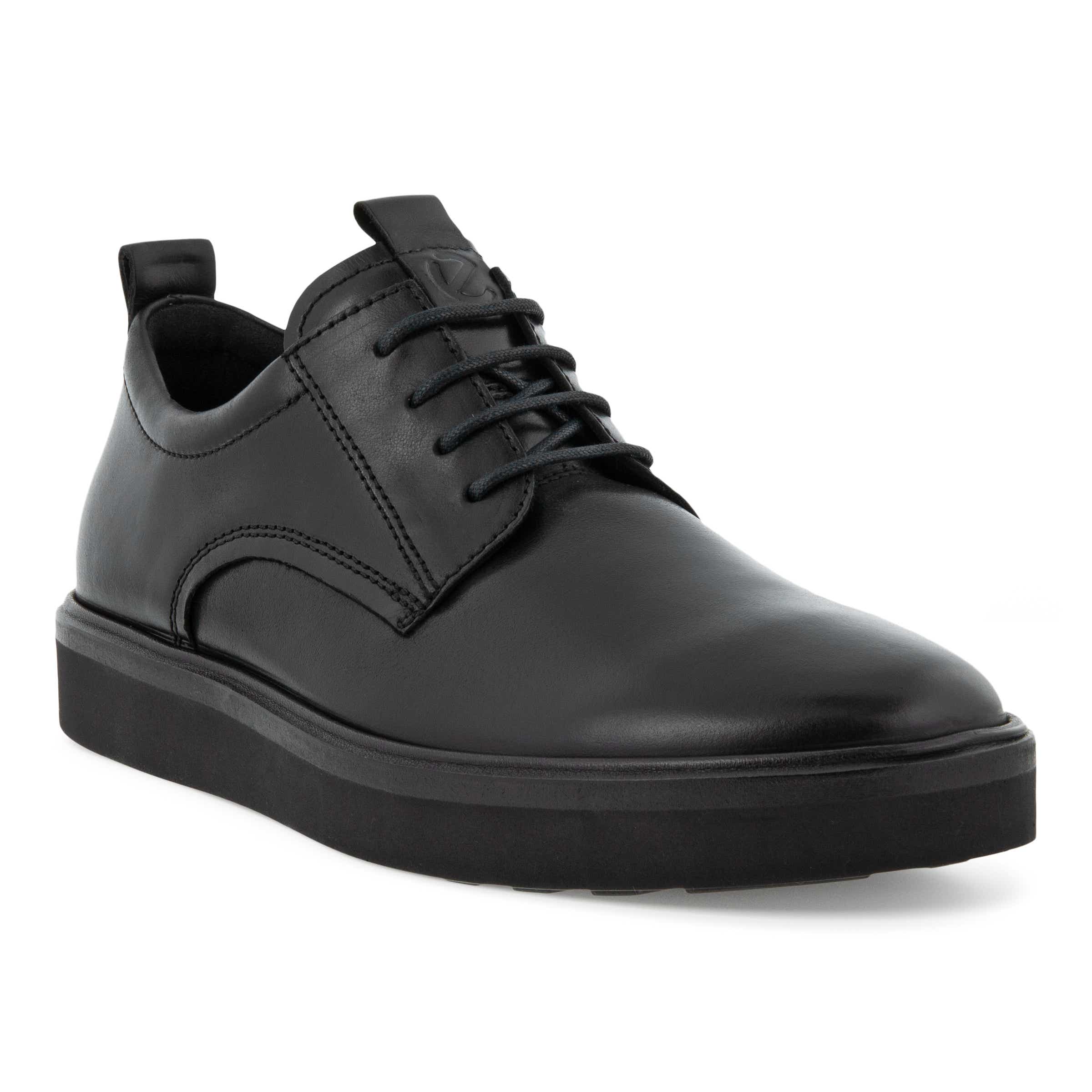 ECCO Techwelt メンズ レザーダービーシューズ - 黒 - Main