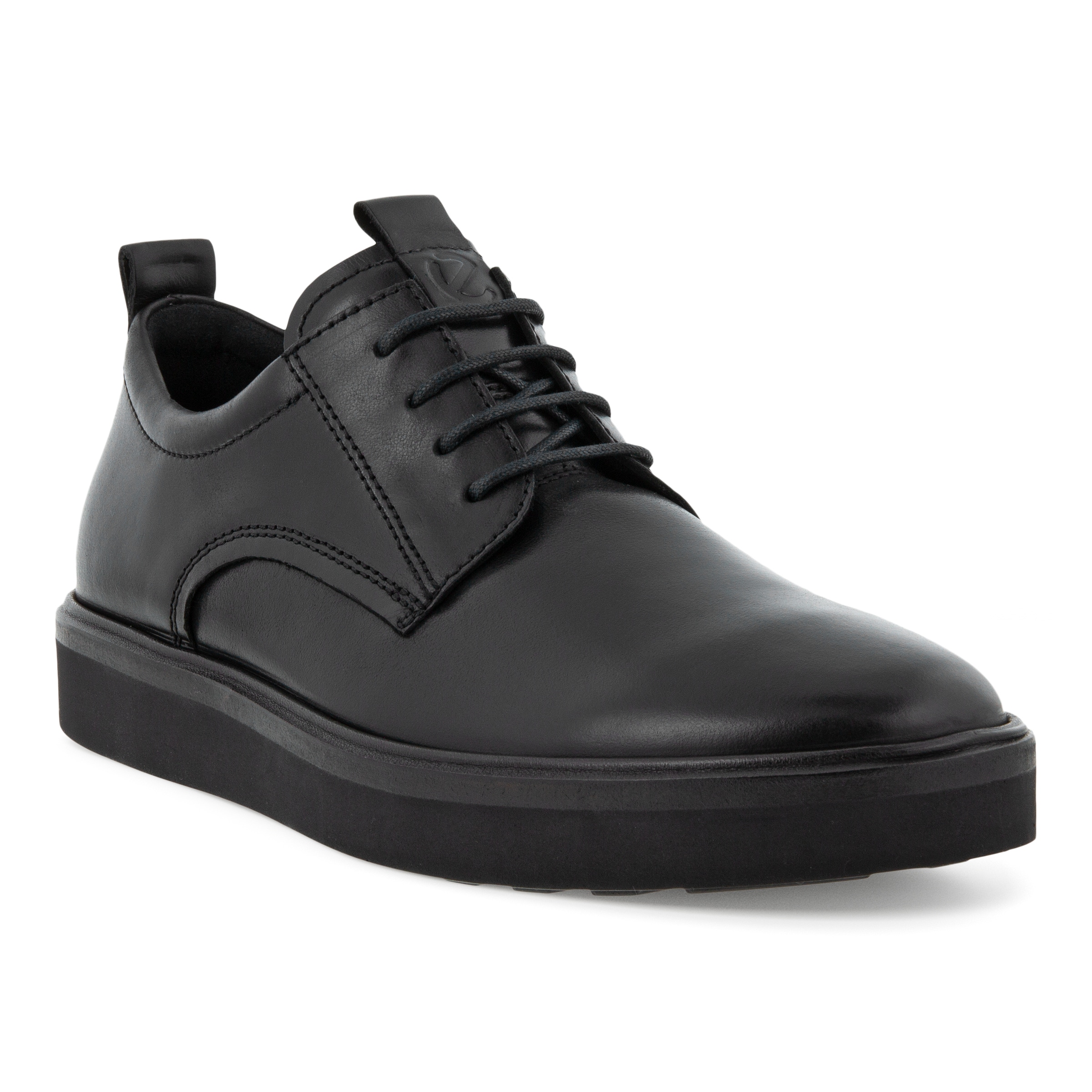 ECCO Techwelt メンズ レザーダービーシューズ - 黒 - Main