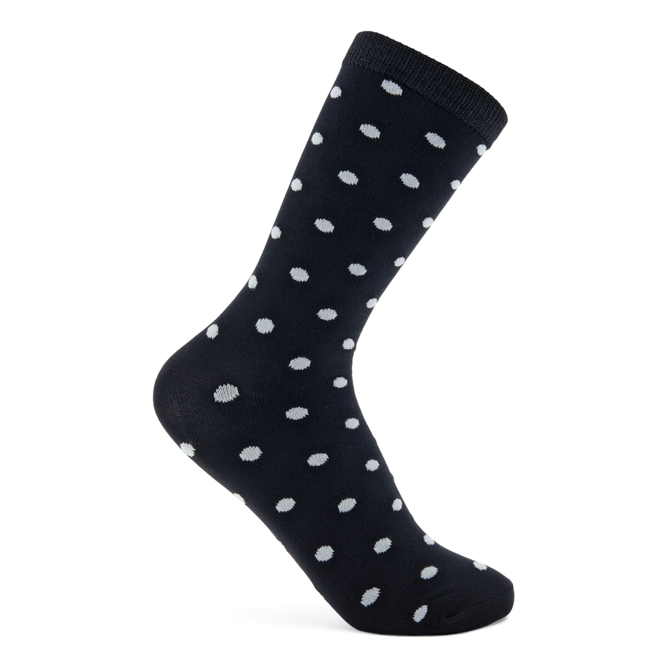 ECCO Women's Dotted Socks - Black - Detail-1