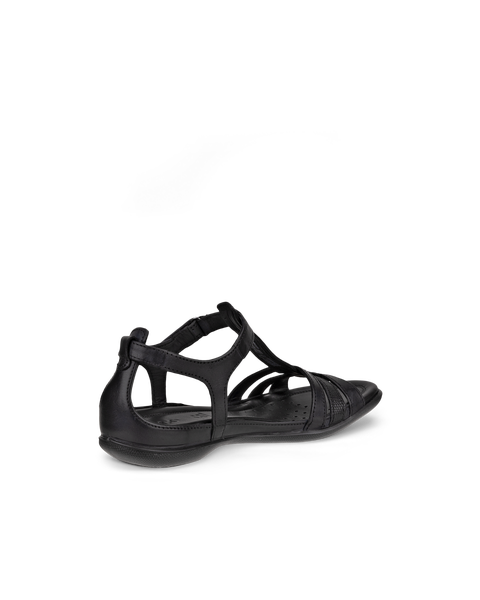 Ecco flash black sandal best sale