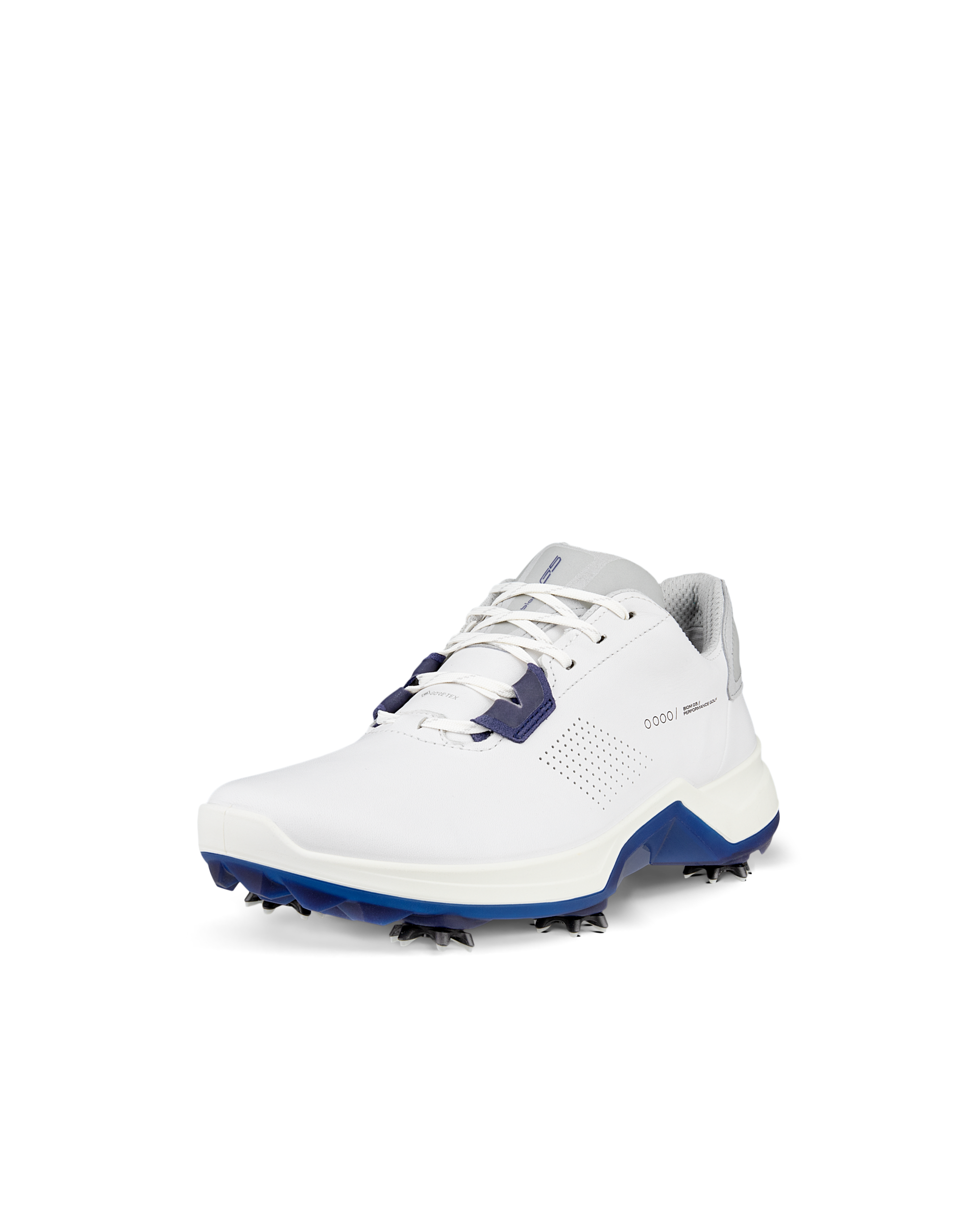 Men's ECCO® Golf BIOM G5 Leather Gore-Tex Spikes Shoe - White - Main