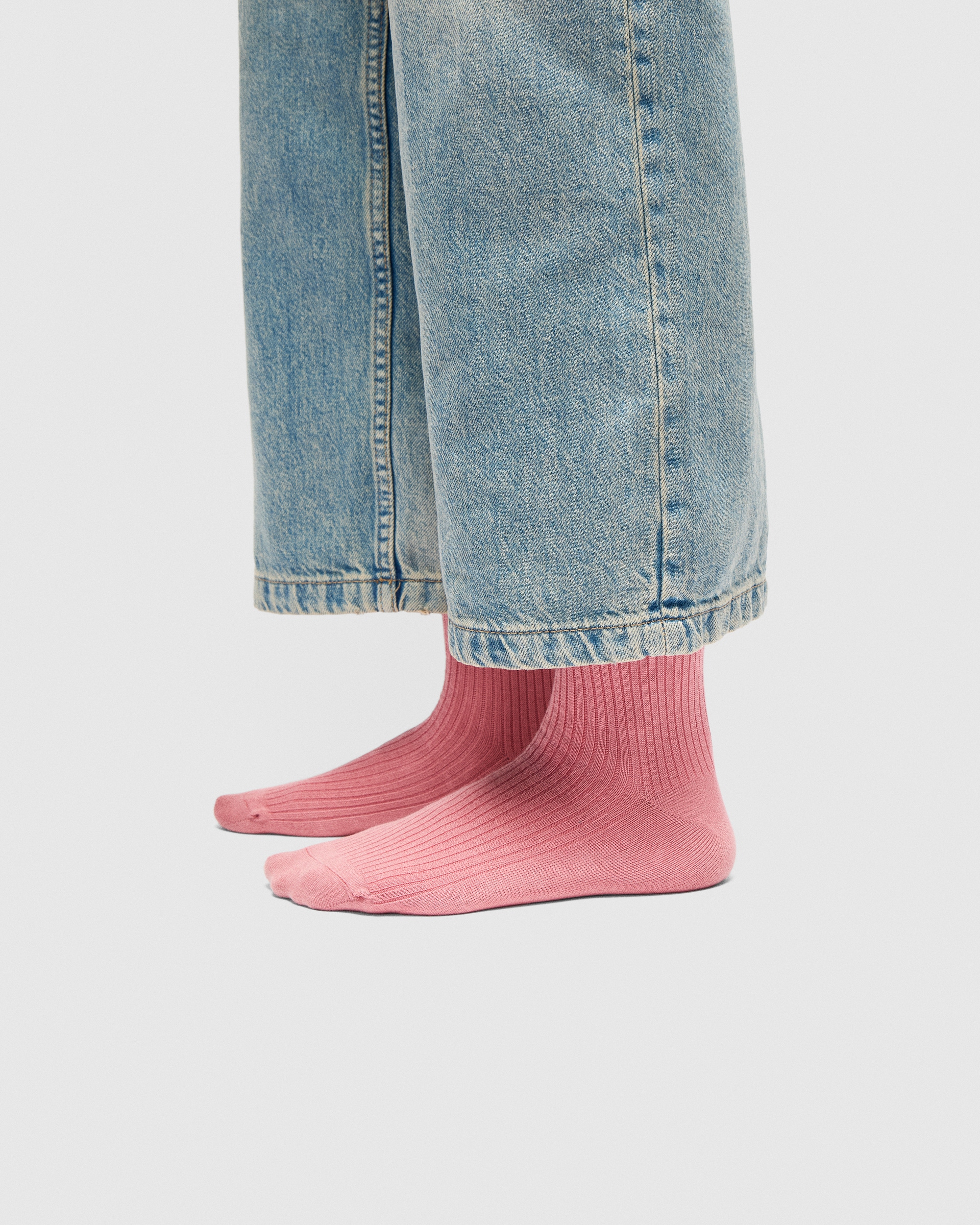 Calcetines canalé ECCO® Casual para mujer - Rosa - Lifestyle image-1