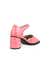 Women's ECCO® Sculpted Sandal LX 35 Leather Heeled Sandal - Pink - Back