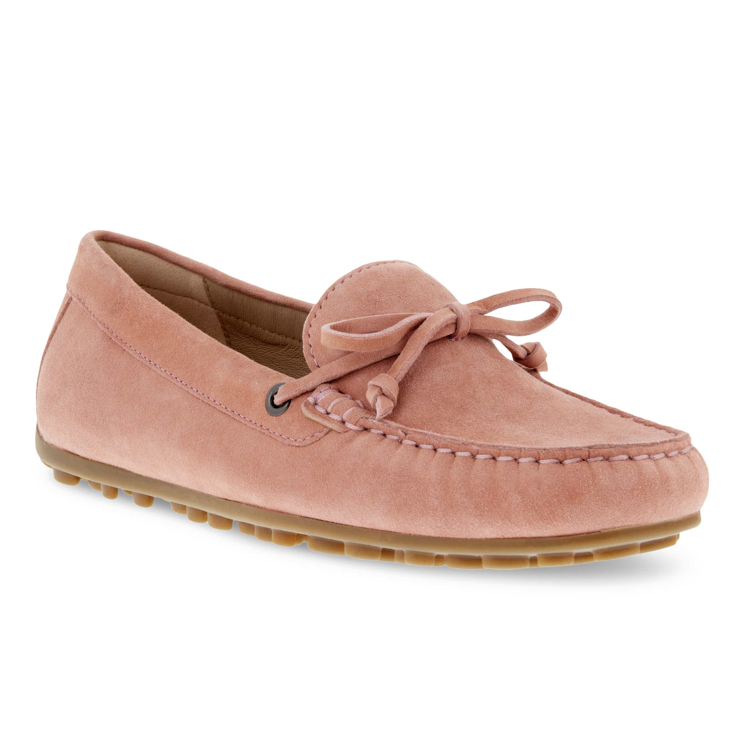 ECCO Devine ウィメンズ スエードモカシン - ピンク - Main