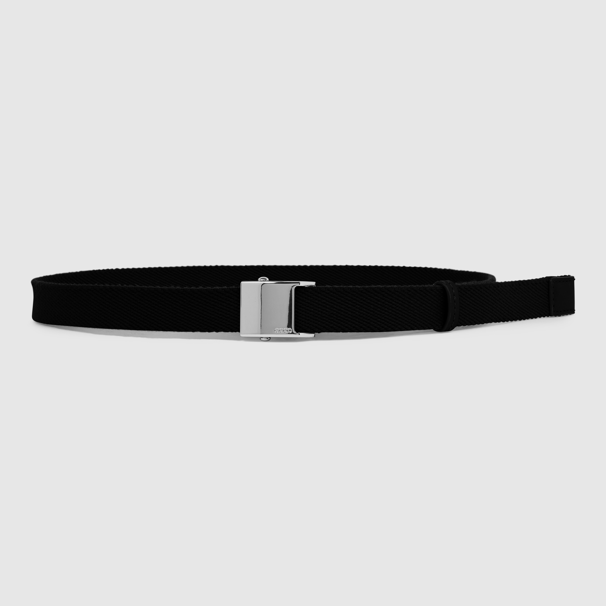 Men's ECCO® Webbing Plaque Belt - Black - Main