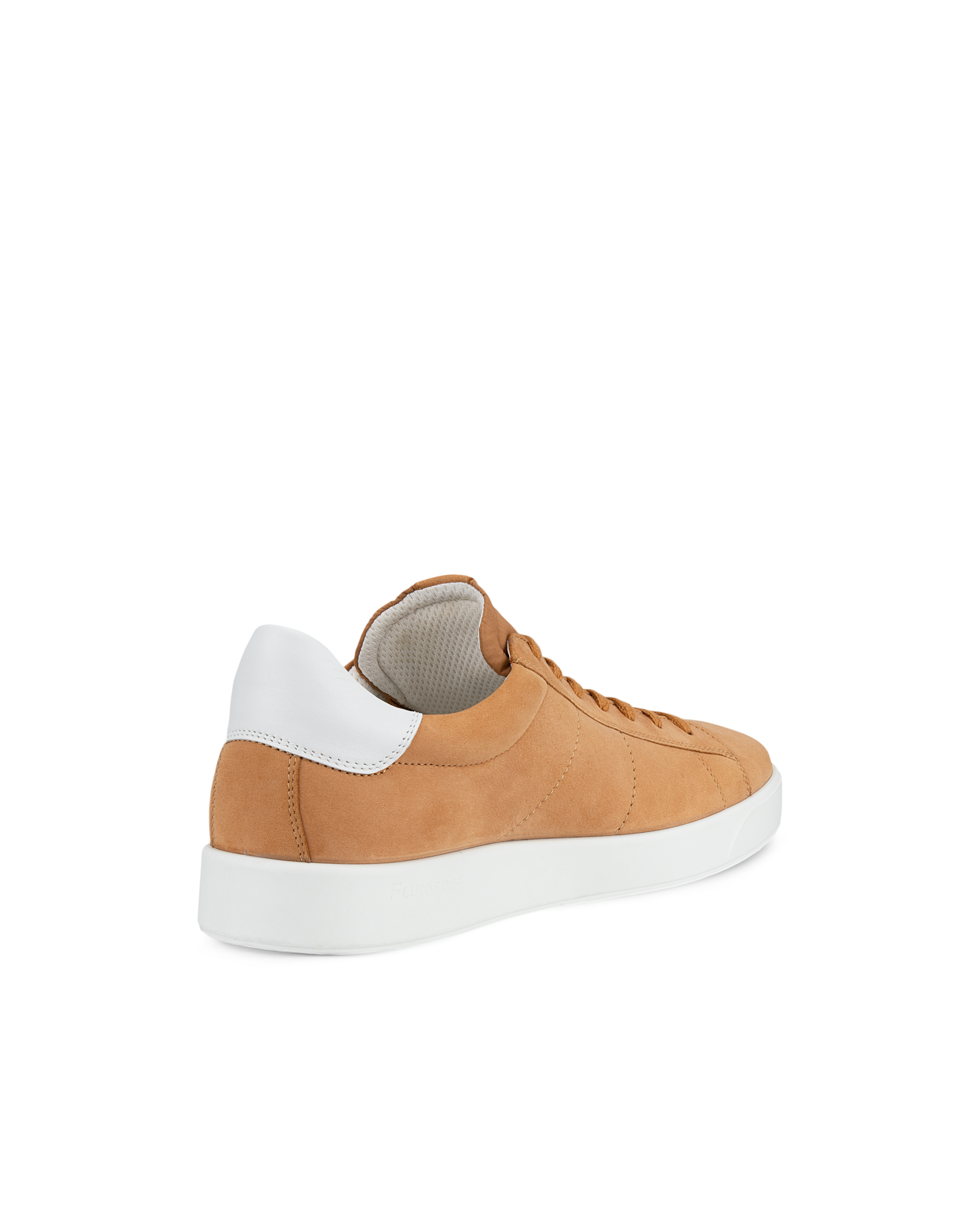 Men's ECCO® Street Lite Nubuck Sneaker - Brown - Back