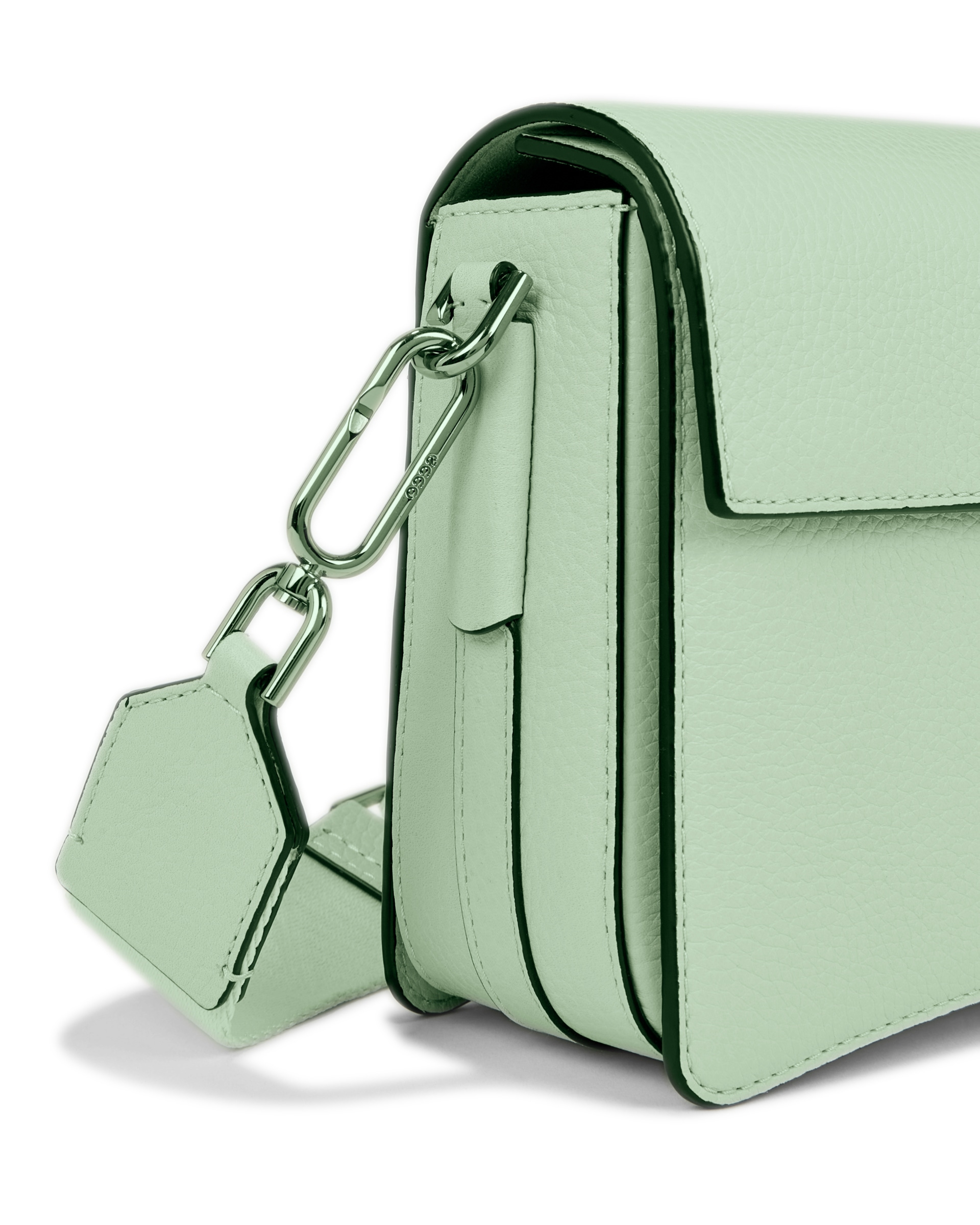 ECCO® Leather Pinch Crossbody Bag - Green - Detail-2