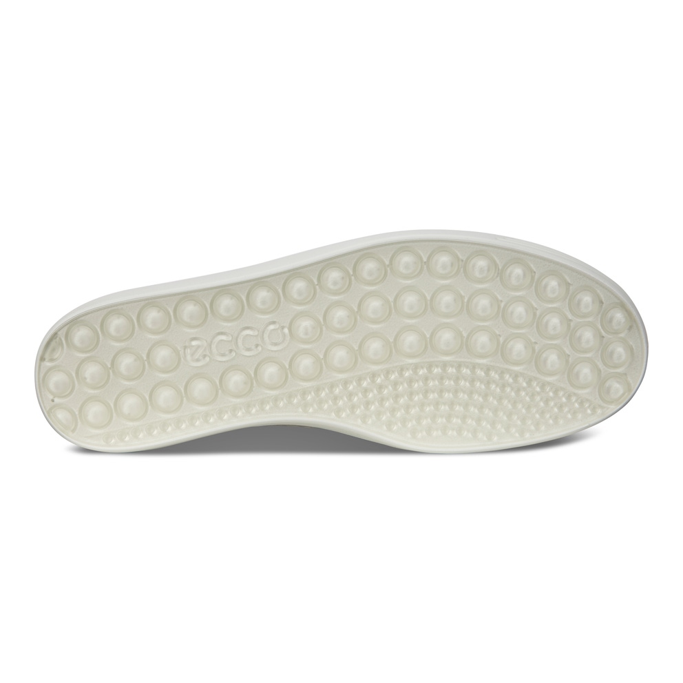 Women's ECCO® Soft 7 Leather Slip-On Sneaker - White - Sole