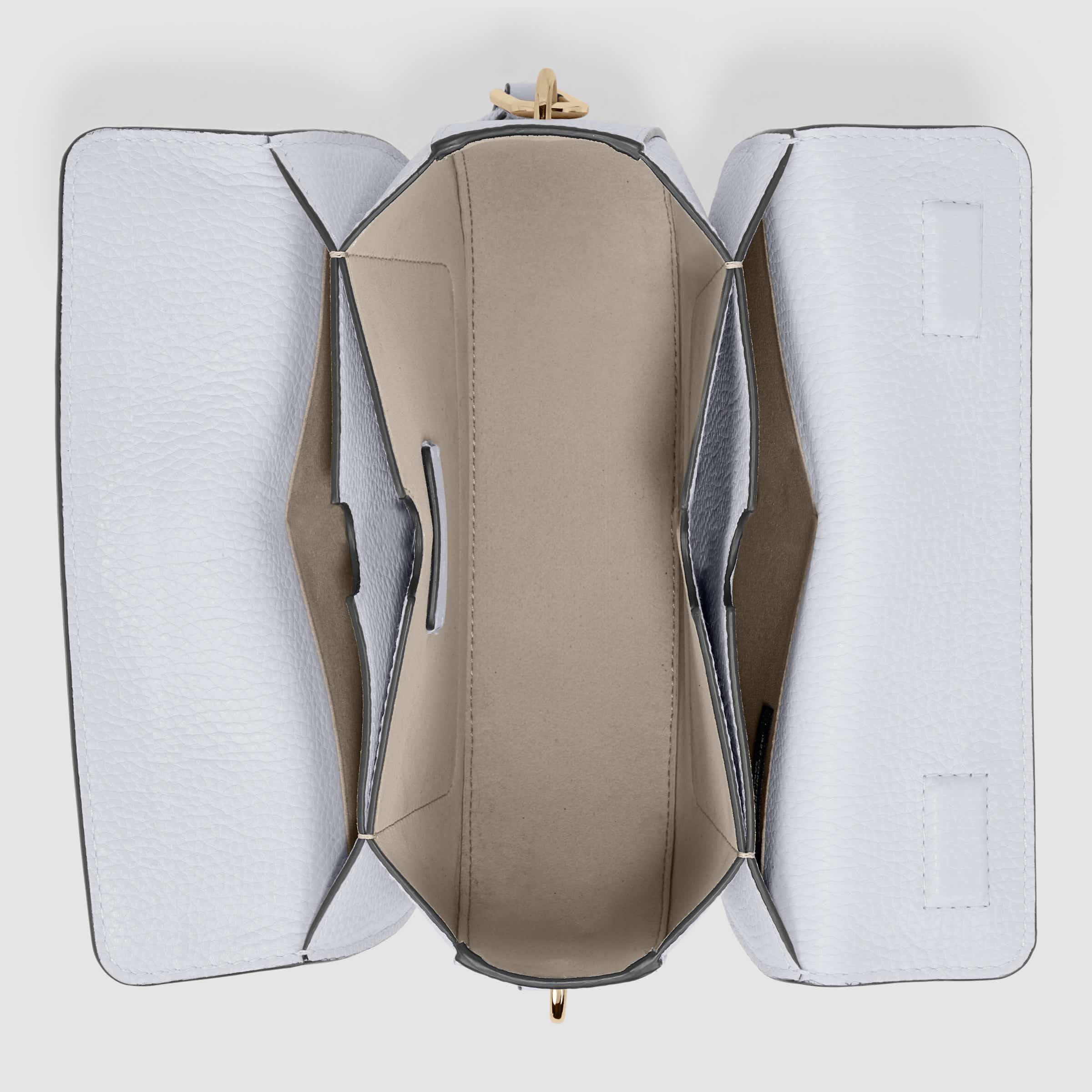 ECCO® Textureblock Leather Saddle Bag | Grey