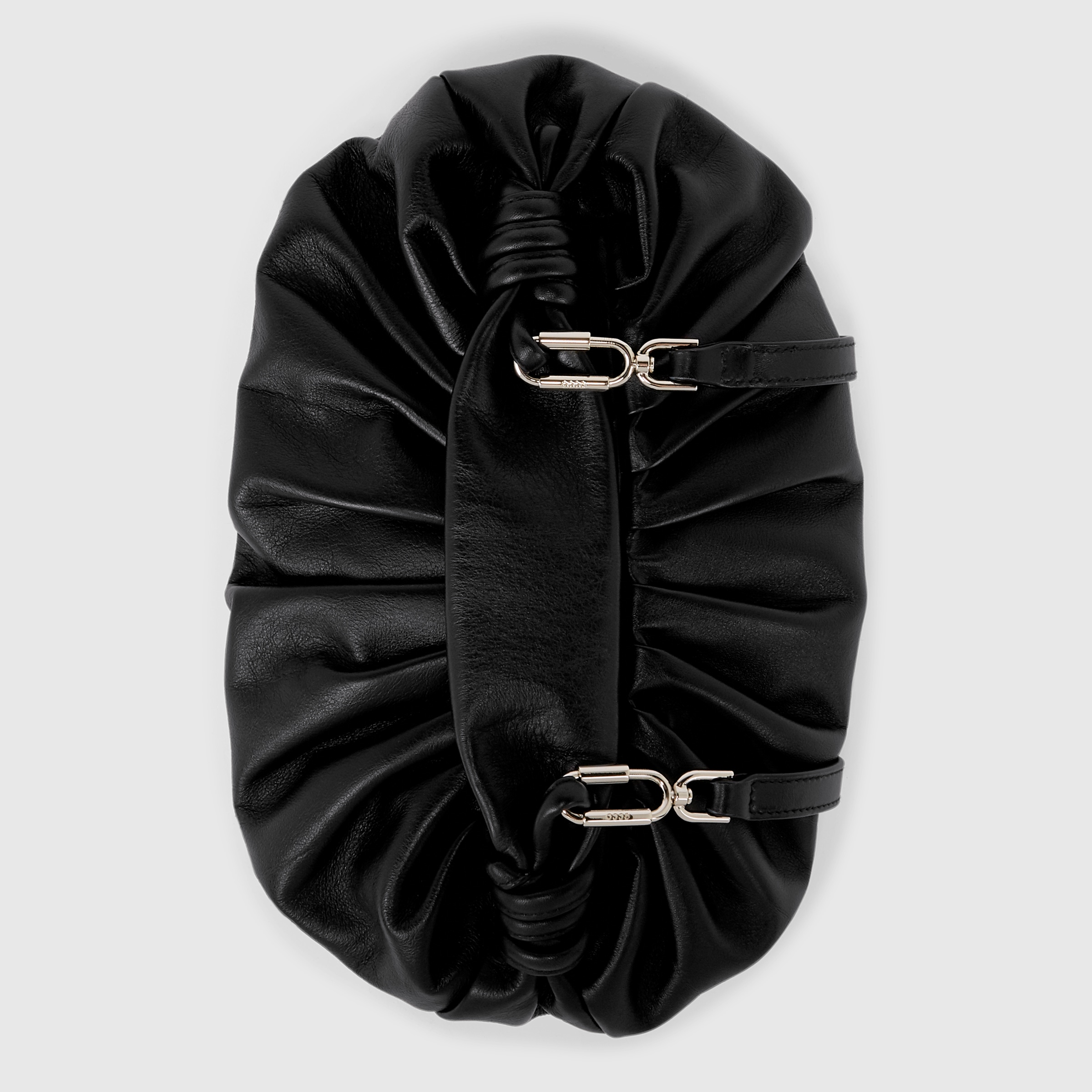 ECCO Scrunch Full Size レザーホーボーバッグ - ブラック - Detail-2