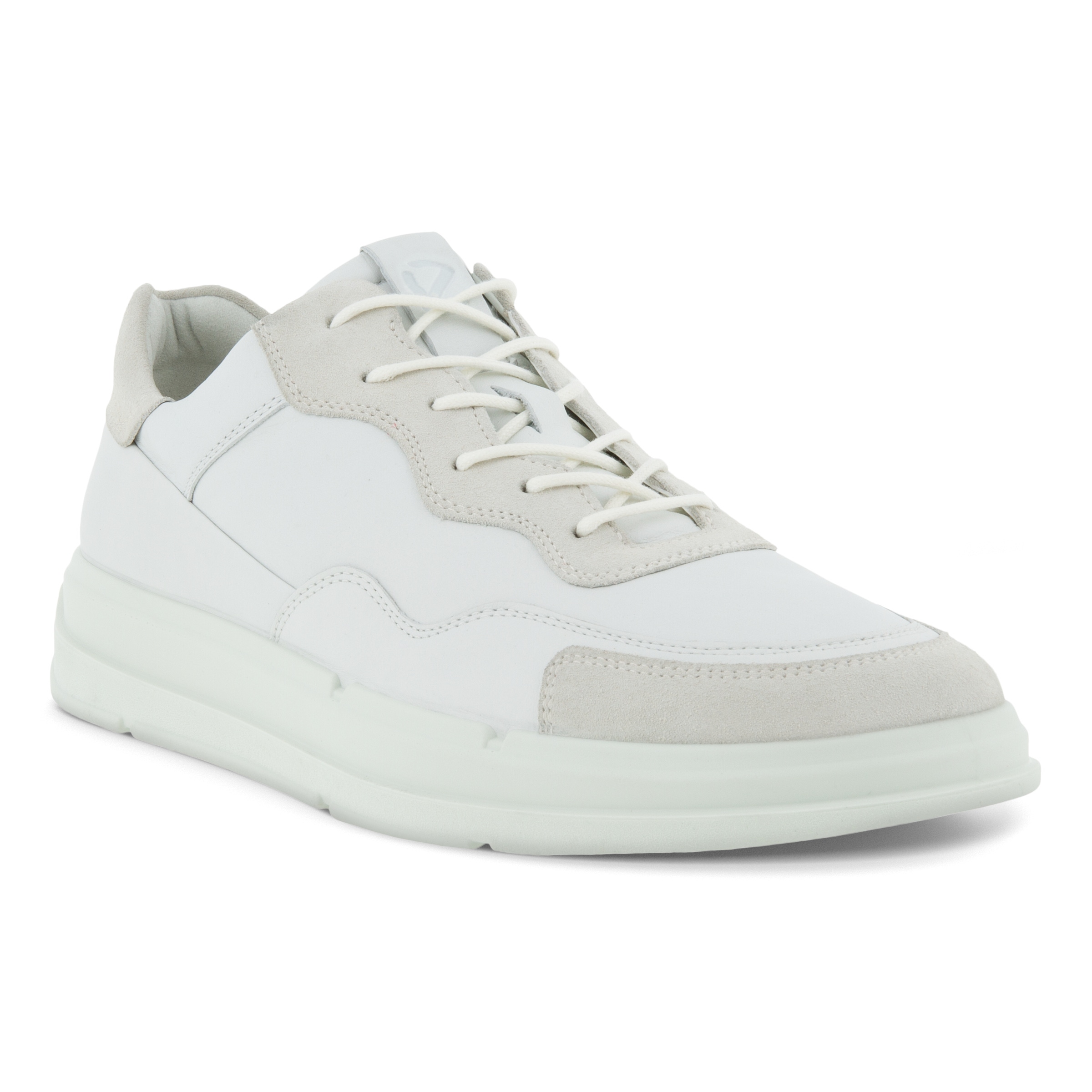 ECCO Soft X メンズ レザースニーカー - 白 - Main