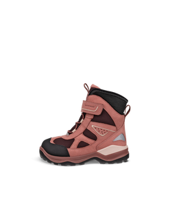 Botines de invierno impermeable de nobuk  ECCO® Snow Mountain para niño/a - Rojo - Outside