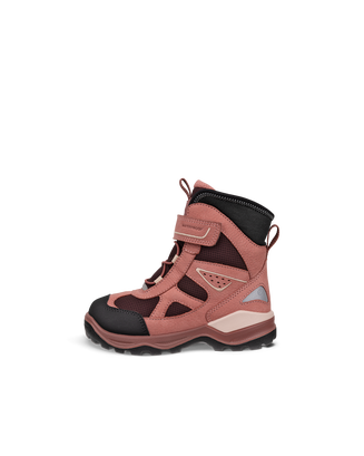 Botines de invierno impermeable de nobuk  ECCO® Snow Mountain para niño/a - Rojo - Outside