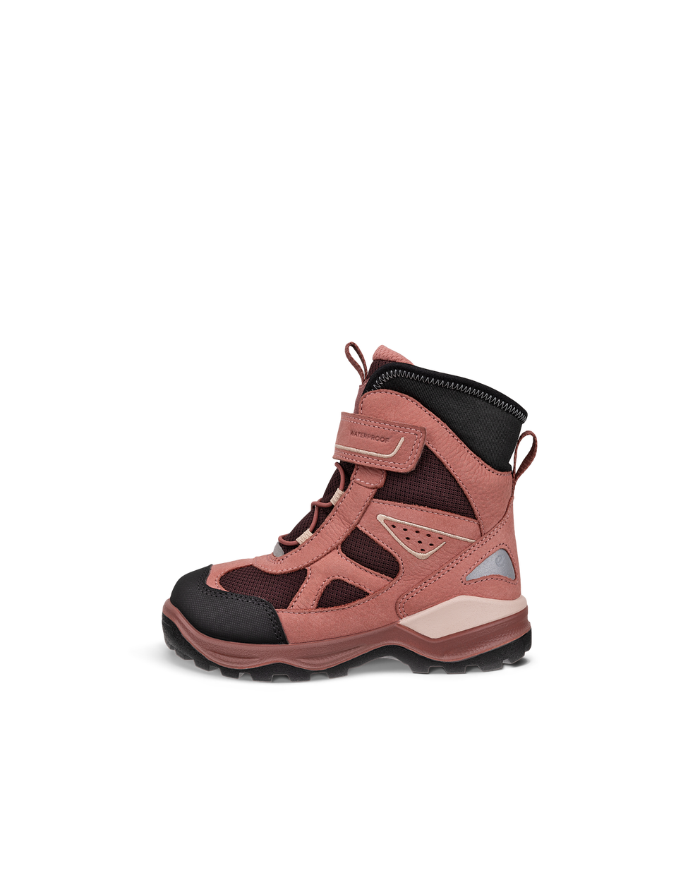 Botines de invierno impermeable de nobuk  ECCO® Snow Mountain para niño/a - Rojo - Outside