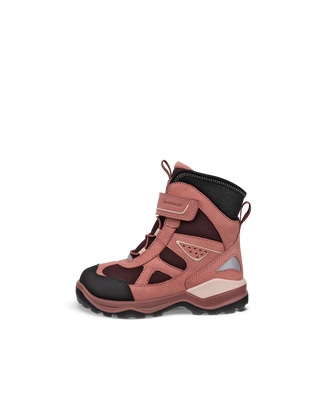 Botines de invierno impermeable de nobuk  ECCO® Snow Mountain para niño/a - Rojo - Outside