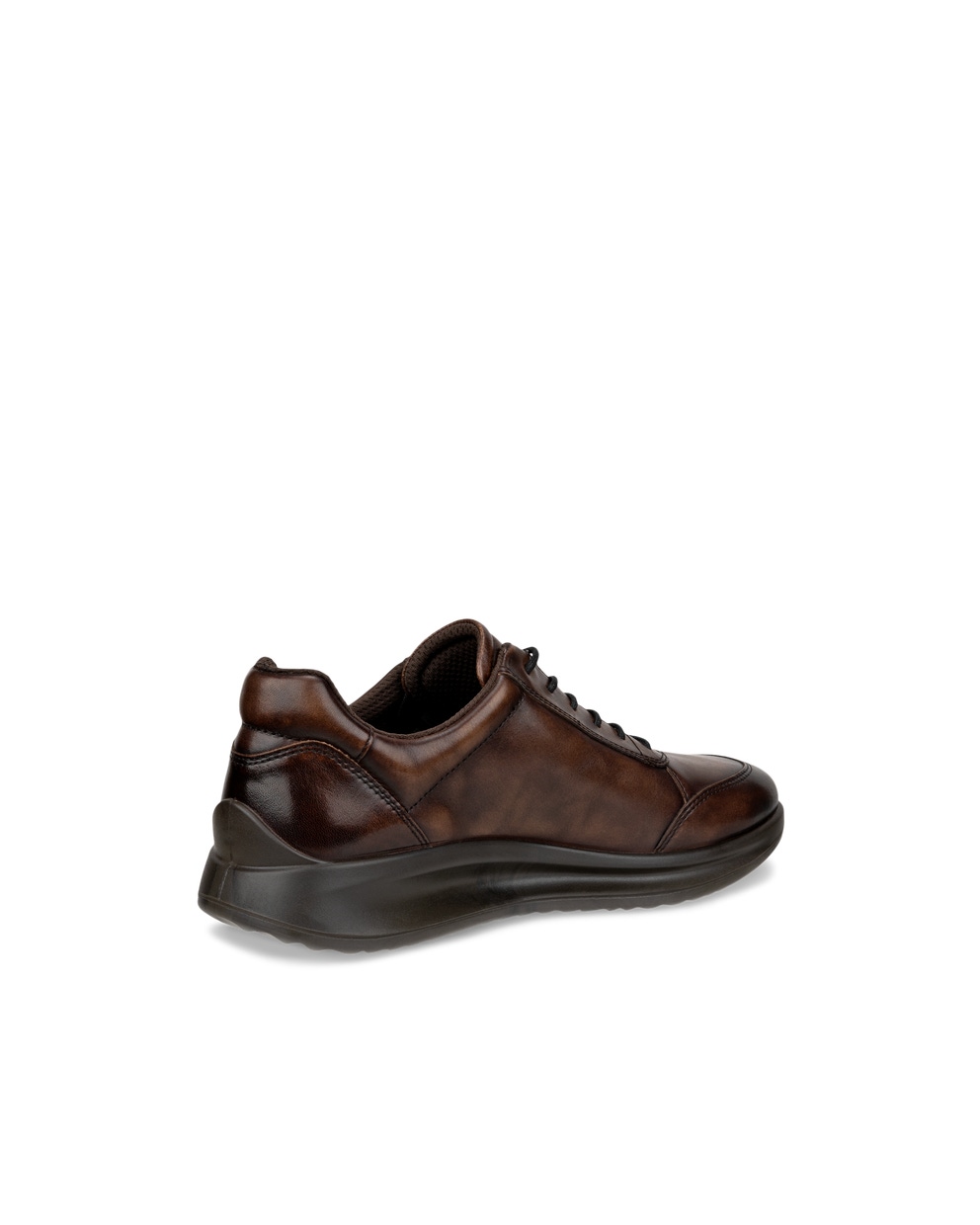 Men's ECCO® Aquet Leather Shoe - Brown - Back