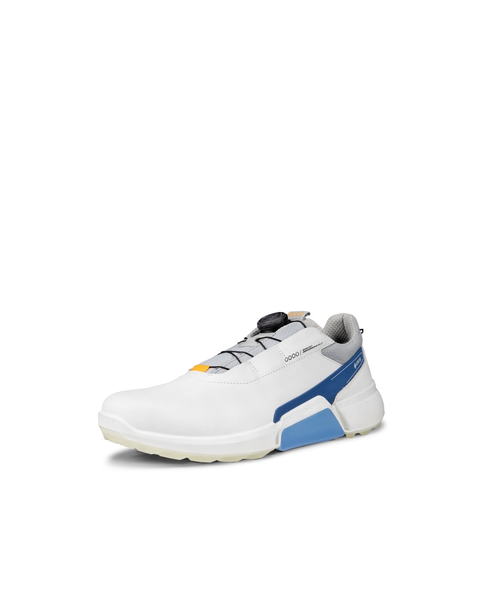 Men's ECCO® Golf Biom H4 Leather Gore-Tex Shoe - White - Main