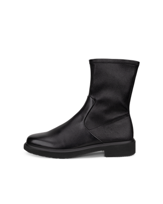 Women's ECCO® Metropole Amsterdam Leather Mid-Cut Boot - Black - Outside