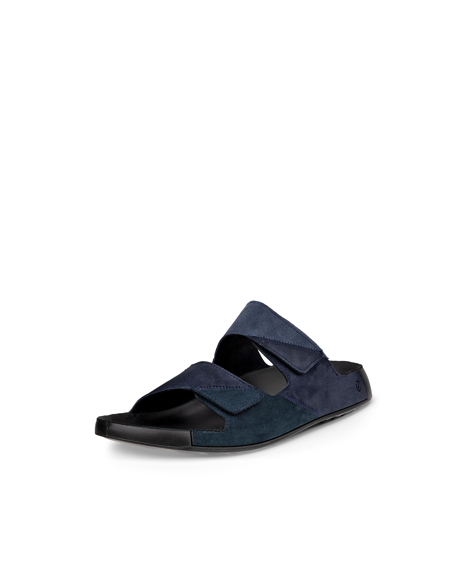 ECCO Cozmo Upcycle Slide メンズ レザー2ストラップサンダル - Blue - Main