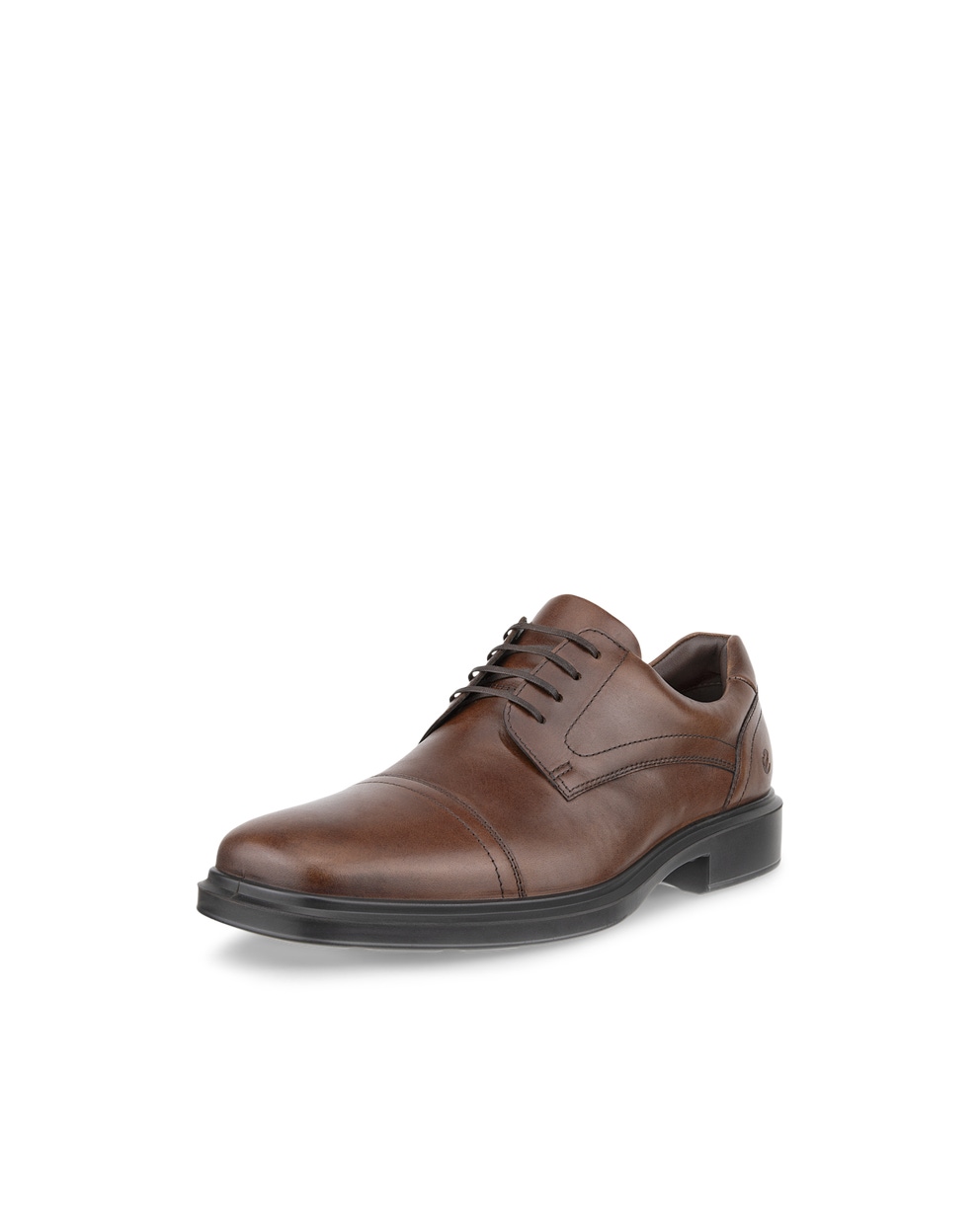 Men's ECCO® Helsinki 2 Leather Derby Shoe - Brown - Main