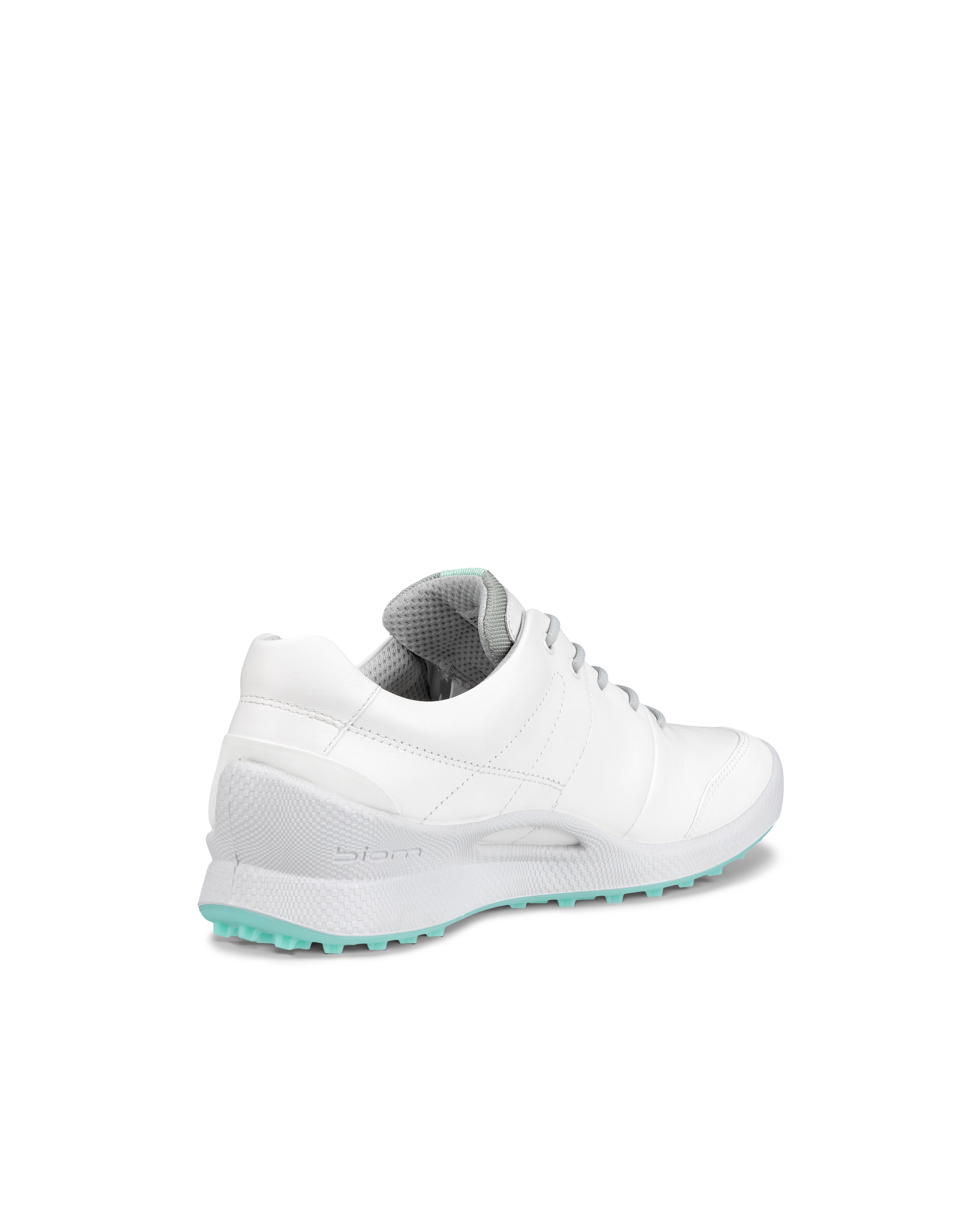 Women's ECCO® BIOM Golf Hybrid Leather Shoe - White - Back