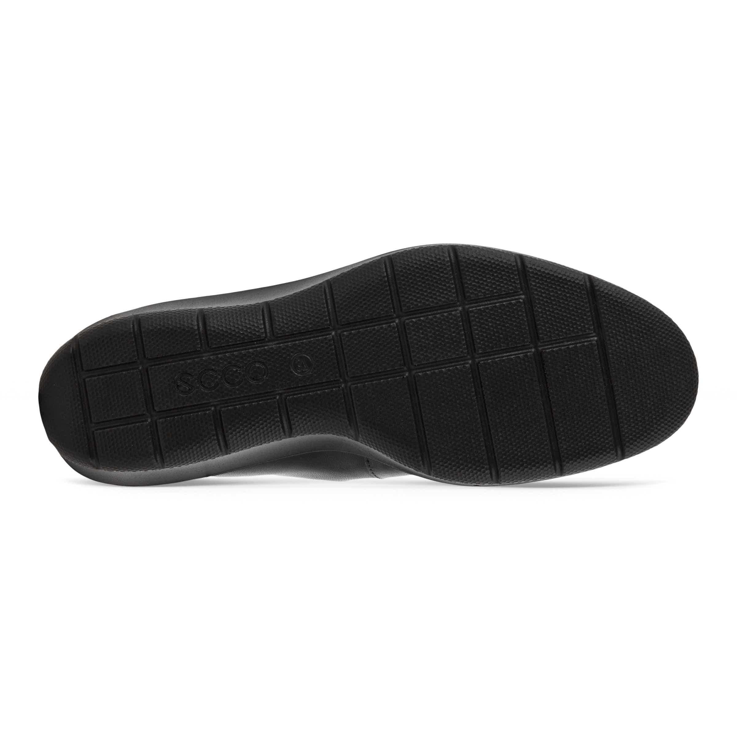 Mocasines de piel con tacón cuadrado ECCO® Felicia para mujer - Negro - Sole