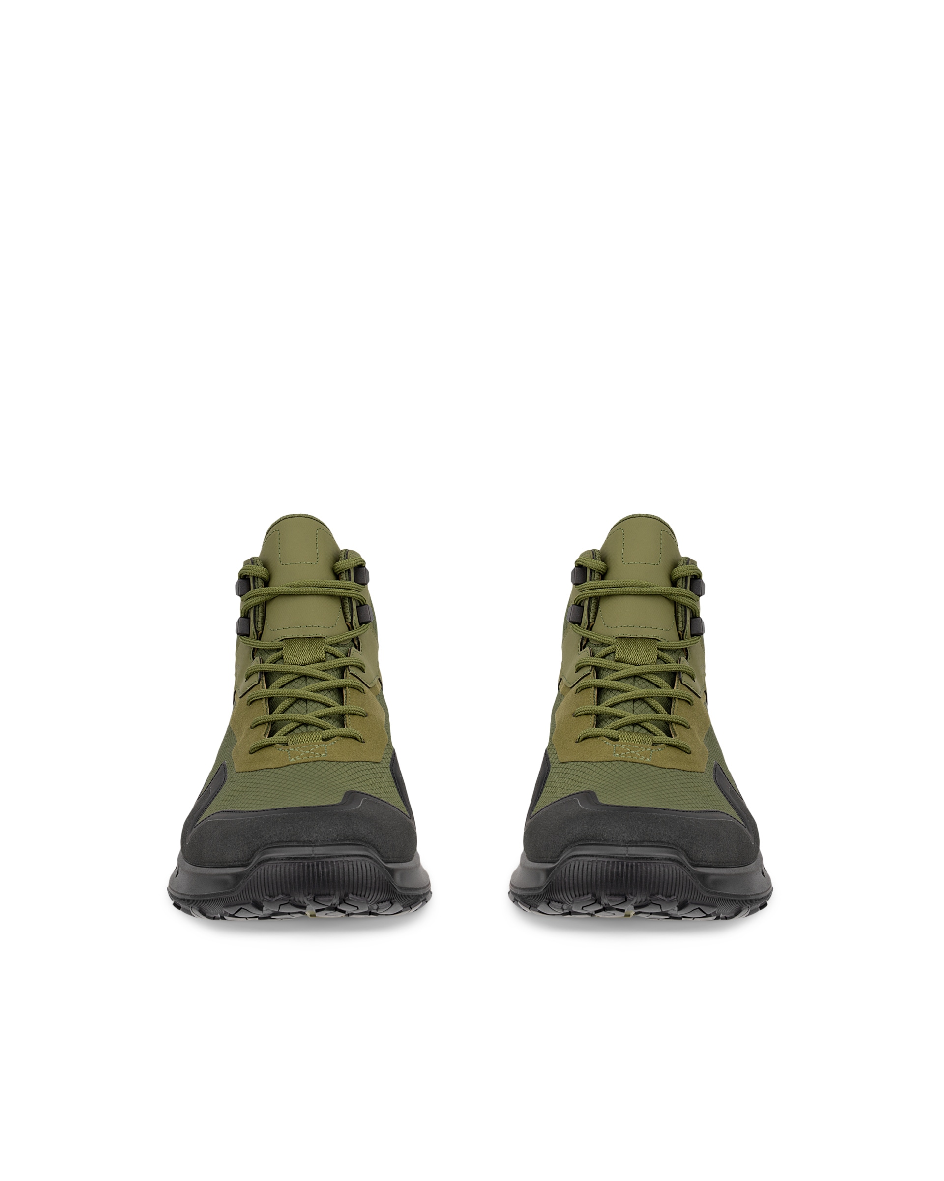 Botas de montaña impermeable de caña media  ECCO® ULT-TRN para hombre - Verde - Front pair