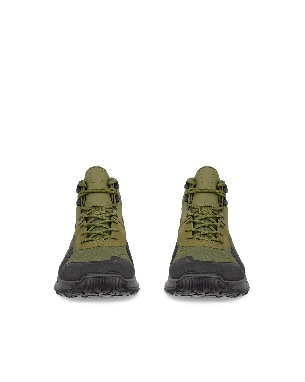 Botas de montaña impermeable de caña media  ECCO® ULT-TRN para hombre - Verde - Front pair