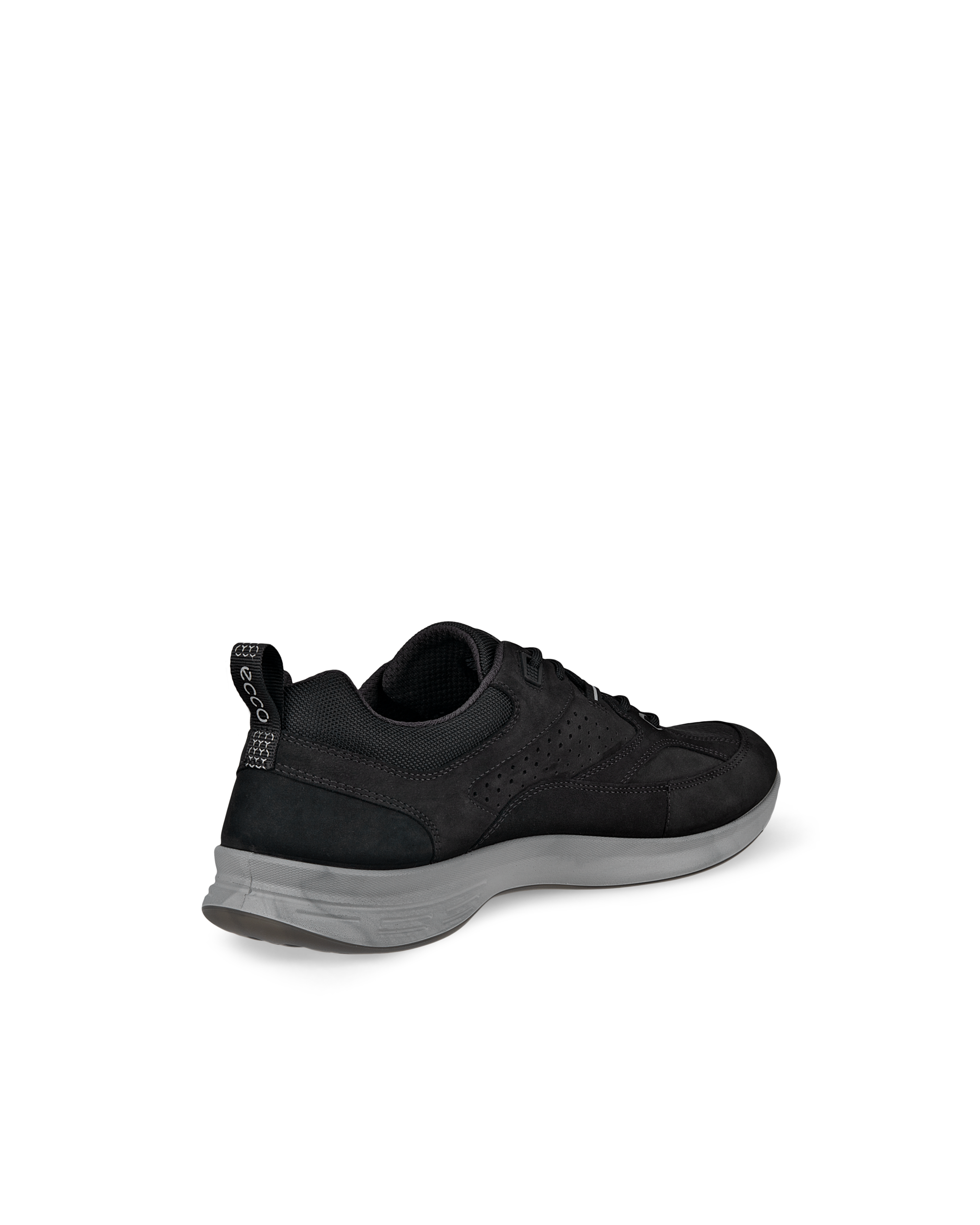 Men's ECCO® Exceed Nubuck Walking Shoe - Black - Back