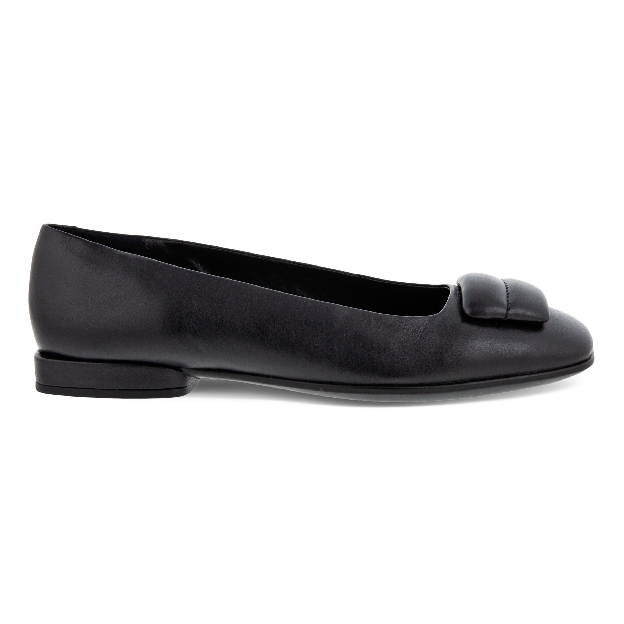Bailarinas de piel ECCO® Anine Squared para mujer - Negro - Outside