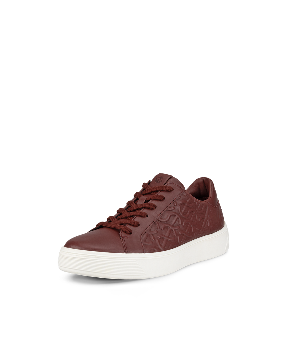 Women's ECCO® Street Tray Leather Sneaker - Red - Main