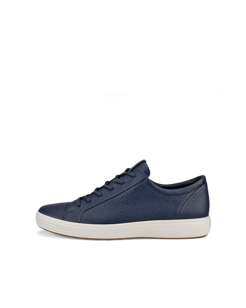 Men's ECCO® Soft 7 Leather Sneaker | Blue