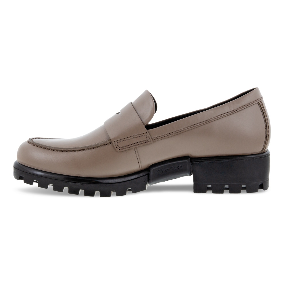 ECCO Modtray Women's Moc-toe Penny Loafer - Grey - Inside