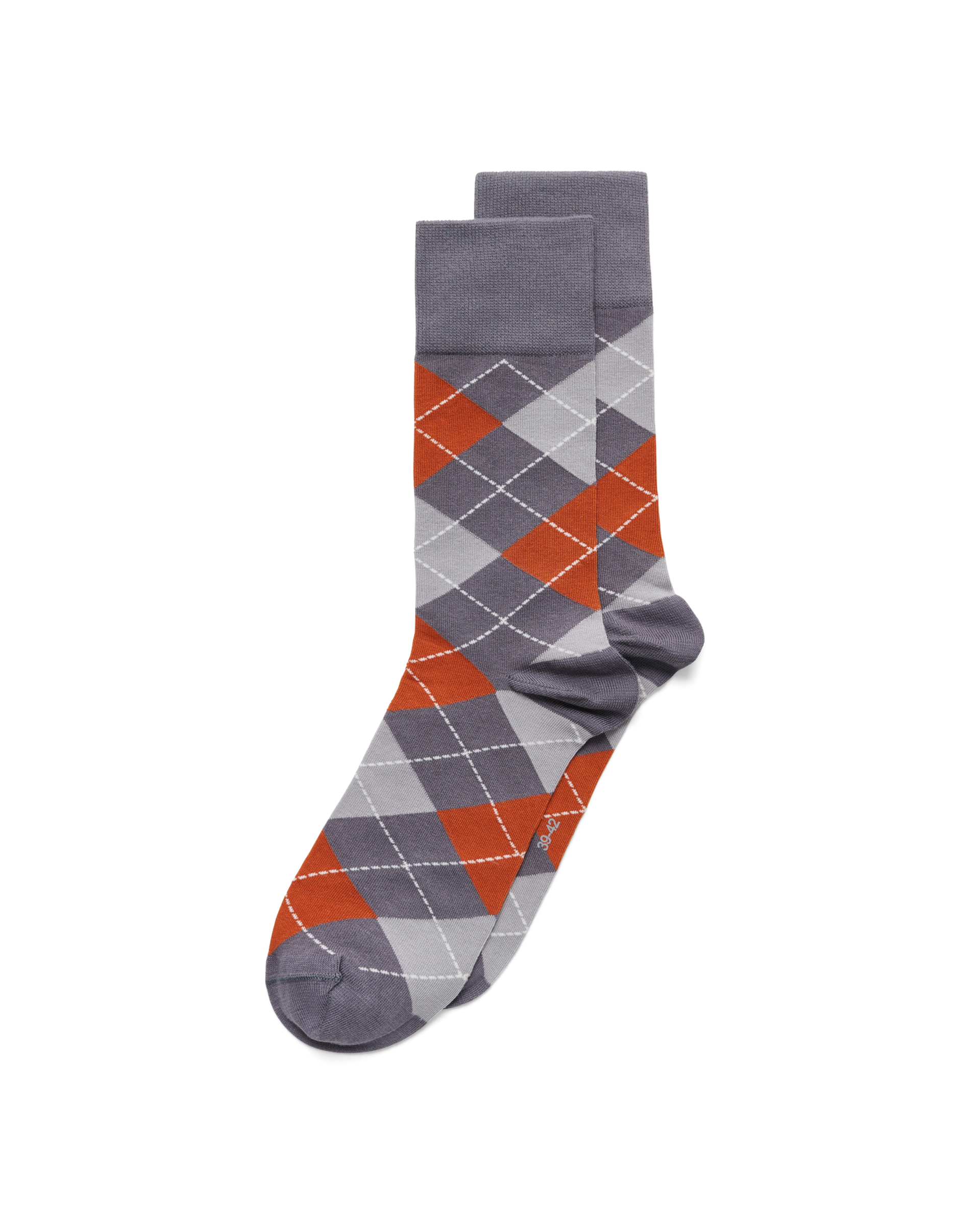 ECCO CLASSIC ARGYLE MEN'S MID-CUT SOCK - Grey - Main