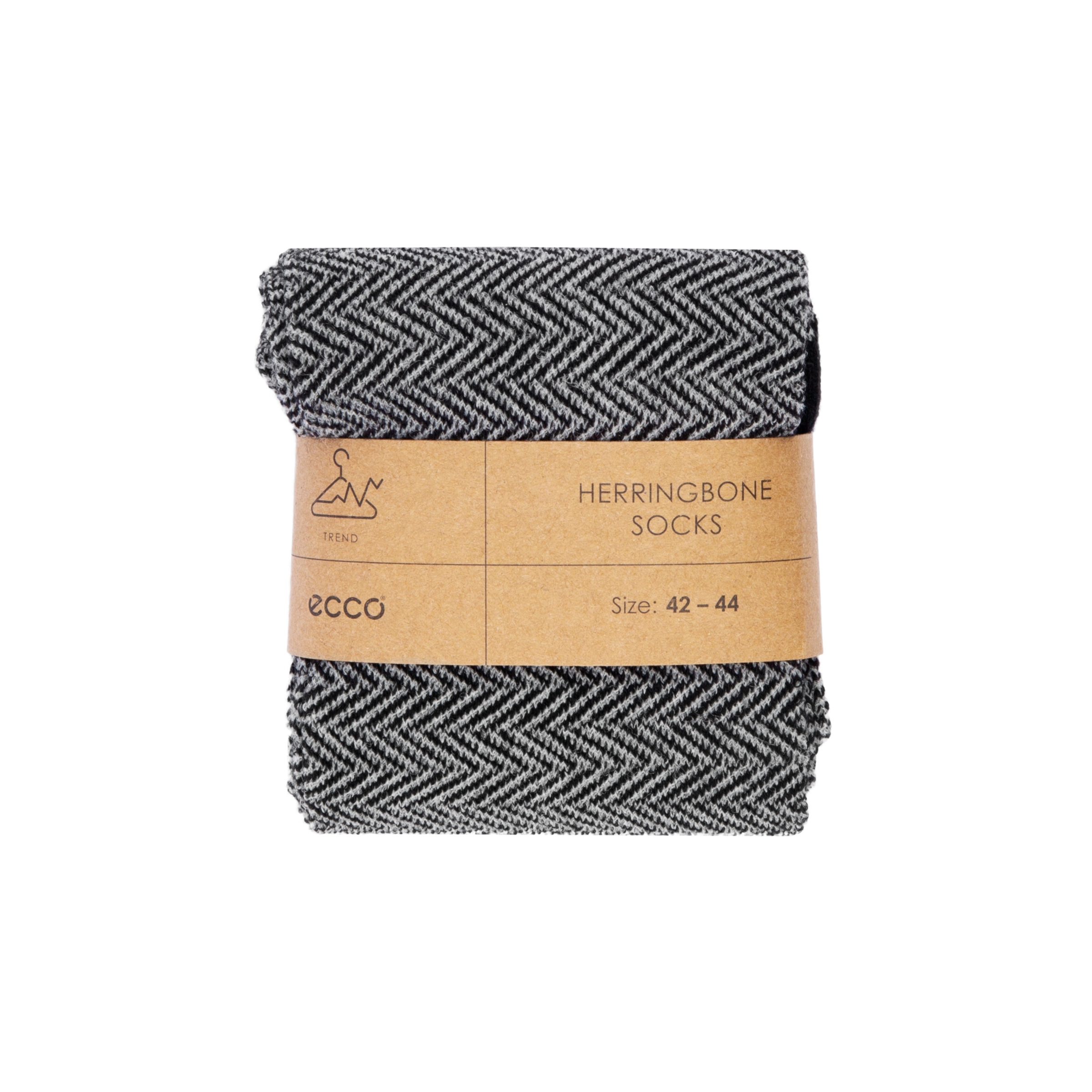 ECCO Herringbone Socks Men's - Black - Detail-2