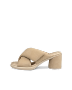 Sandalias de piel con tacón ECCO® Sculpted Sandal LX 55 para mujer - Marrón - Outside