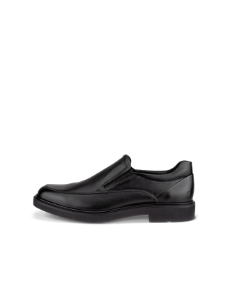 Men's ECCO® Metropole London Leather Slip-On - Black - Outside