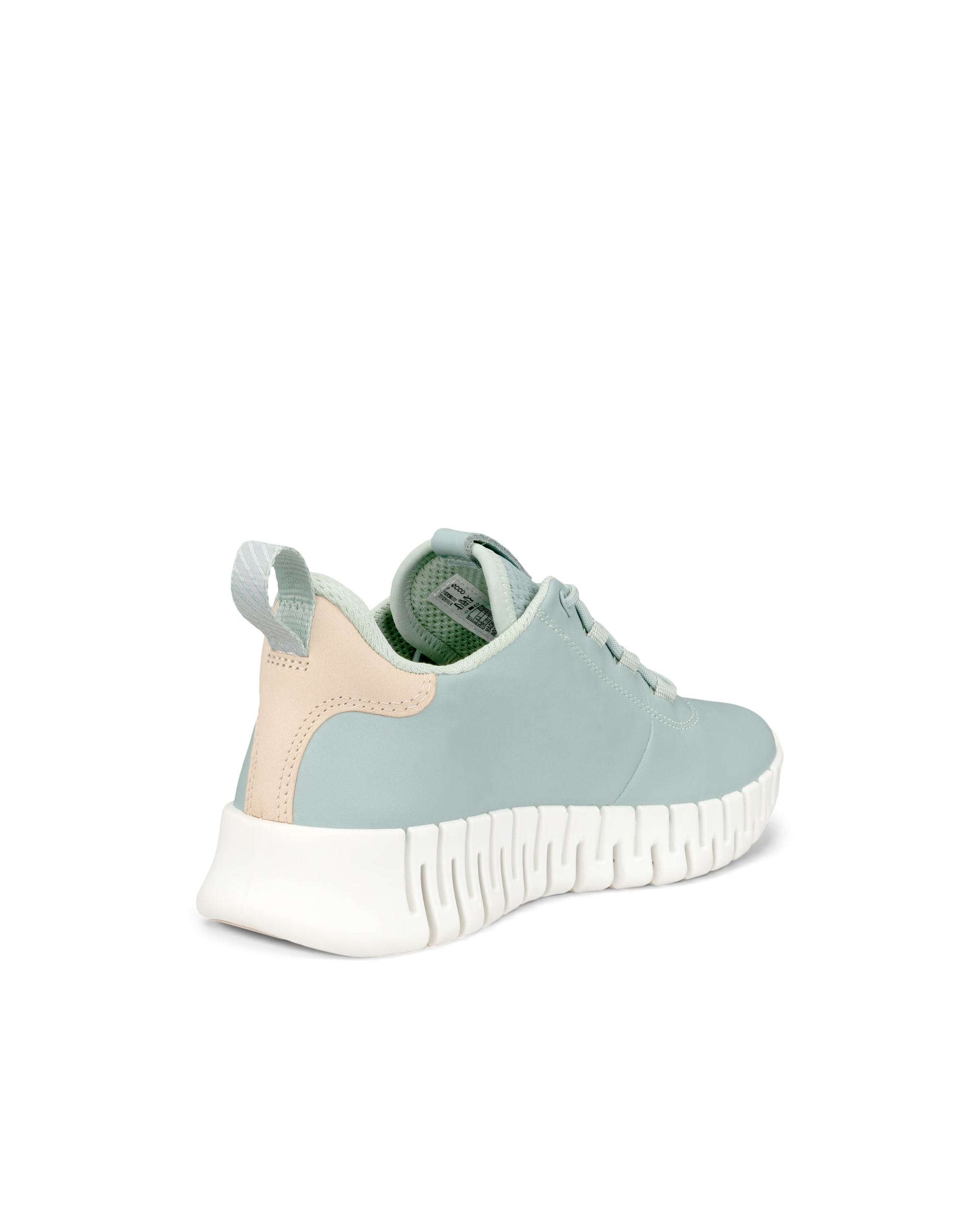 Women's ECCO® Gruuv Leather Sneaker - Green - Back