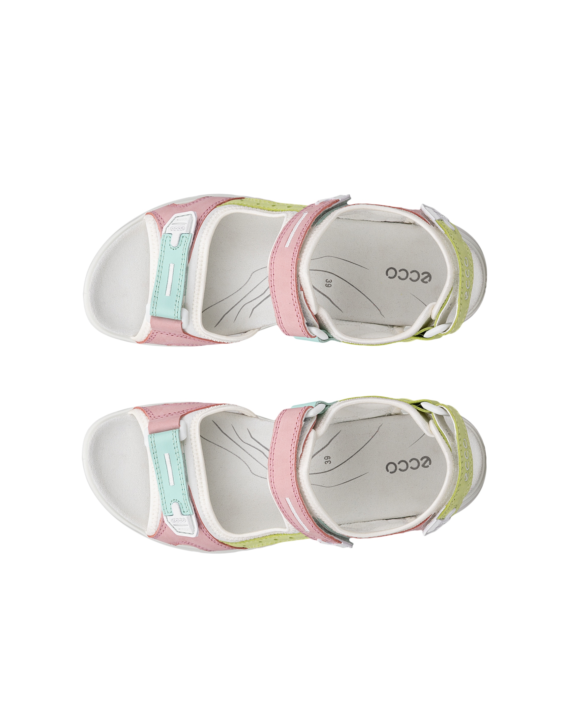 Sandalias de senderismo de nobuk ECCO® Offroad para mujer - Multicolor - Top left pair