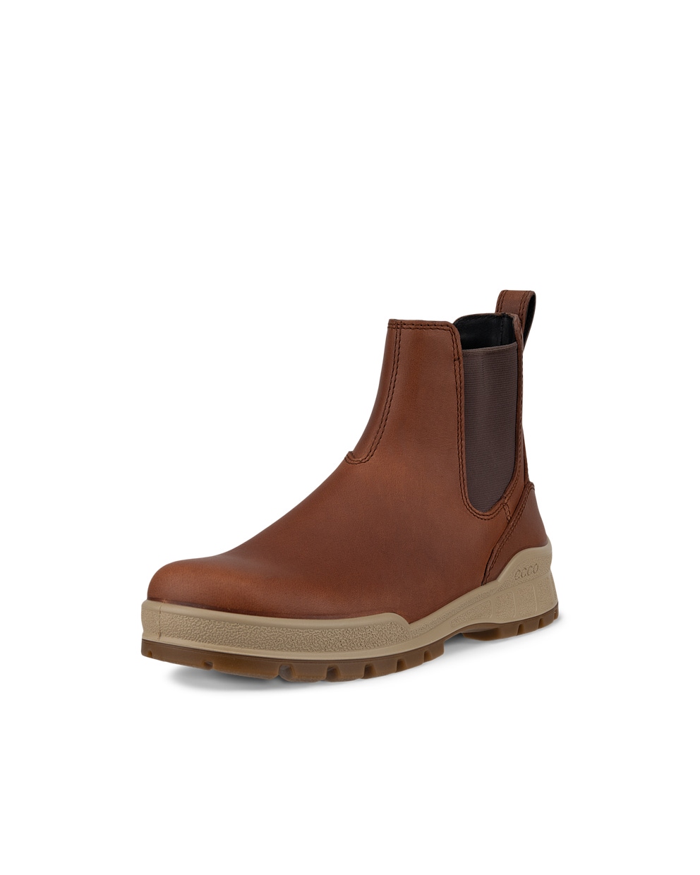 Women's ECCO® Track 25 Leather Chelsea Boot - Brown - Main